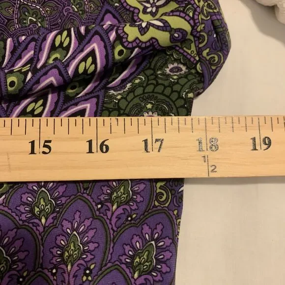 Vintage Y2K Purple Floral Top Tunic Embellished Retro Fairy Goth Medium - Picture 10 of 13